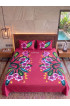 Hand Painted Rayon Bedsheet Set King Size Hand Painted Rayon Bedsheet Set King Size